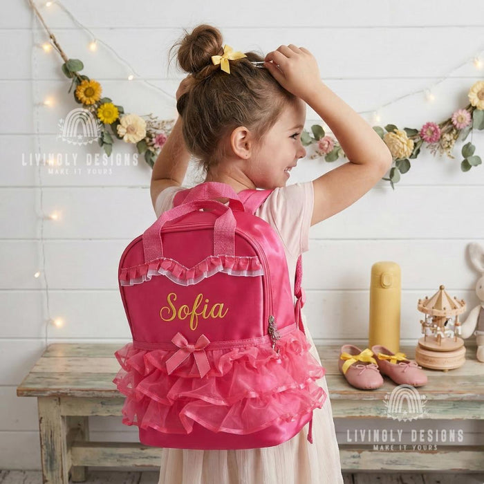 Custom Name Girls Ballet Tutu Dance Bag