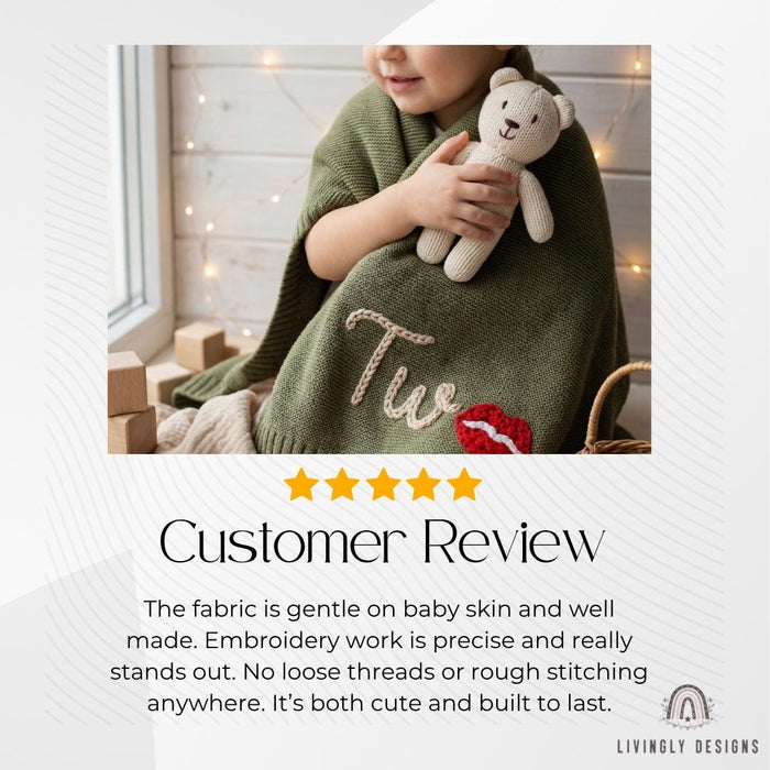 Personalized Milestone Keepsake Birthday Blanket