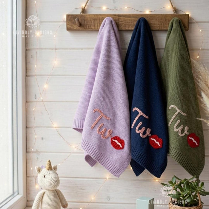 Personalized Milestone Keepsake Birthday Blanket
