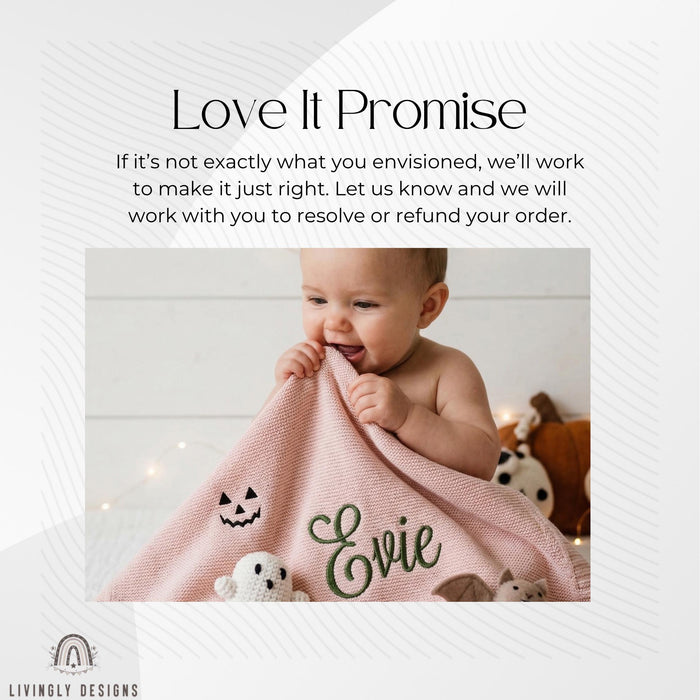 Personalized Cute and Cozy Halloween Throw Blanket