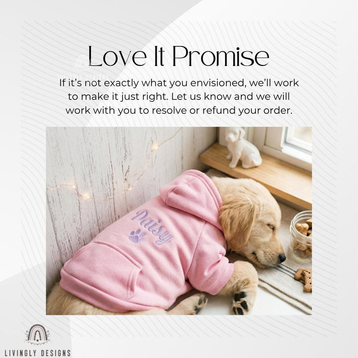Custom Embroidered Pet Winter Hooded Jacket/Clothing