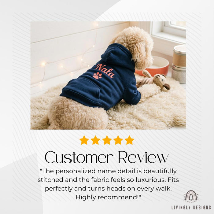 Custom Embroidered Pet Winter Hooded Jacket/Clothing