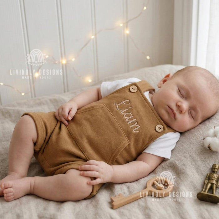 Baby Romper Overalls Personalized Toddler Outfit Keepsake