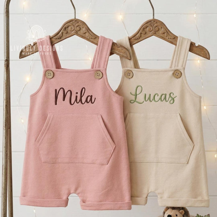 Baby Romper Overalls Personalized Toddler Outfit Keepsake