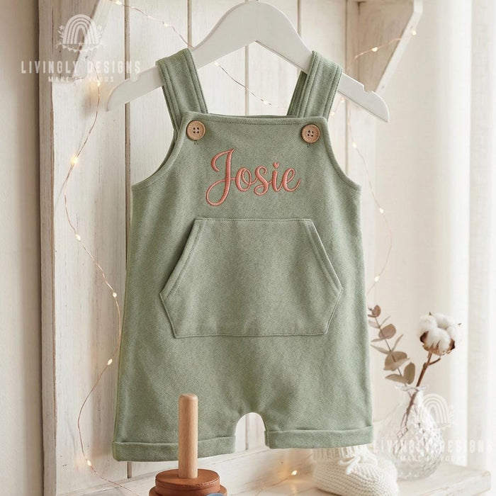 Baby Romper Overalls Personalized Toddler Outfit Keepsake