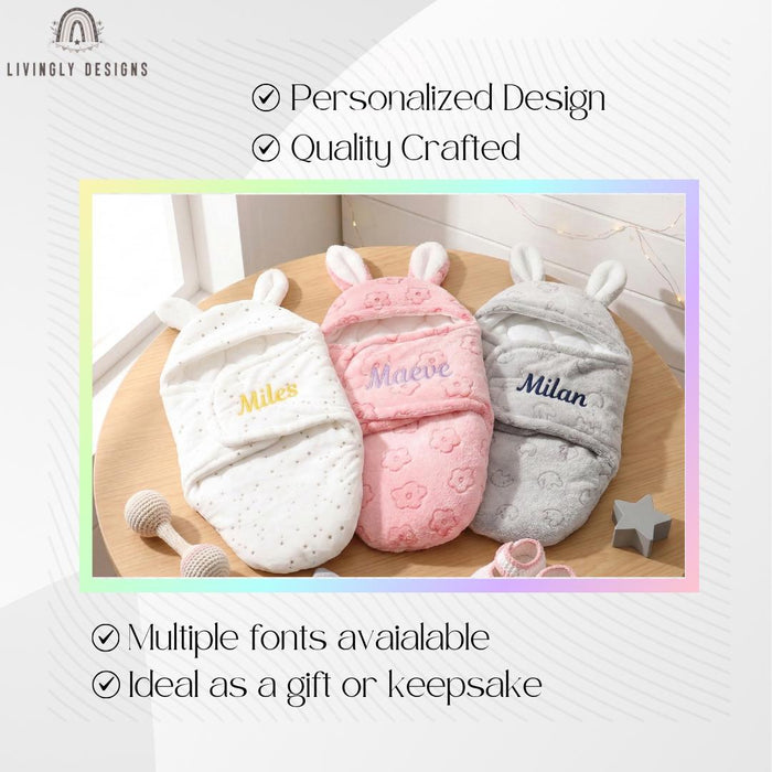 Personalized Baby Swaddle Sleeping Bag Anti-Startle Newborn Wrap