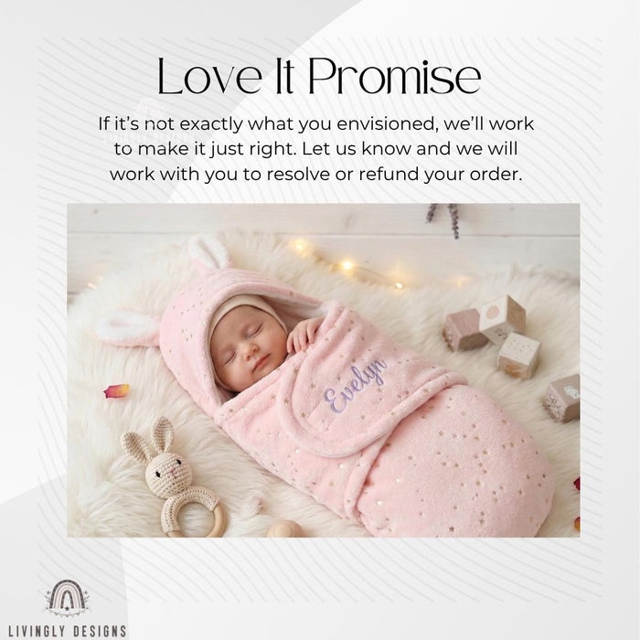 Personalized Baby Swaddle Sleeping Bag Anti-Startle Newborn Wrap