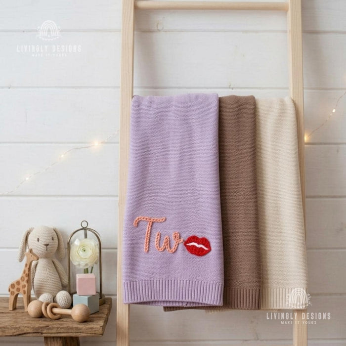Personalized Milestone Keepsake Birthday Blanket