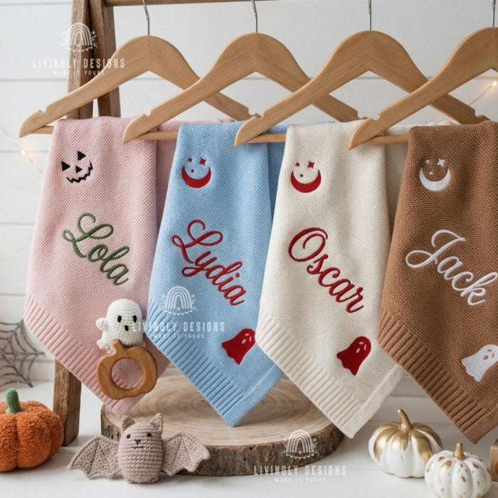 Personalized Cute and Cozy Halloween Throw Blanket