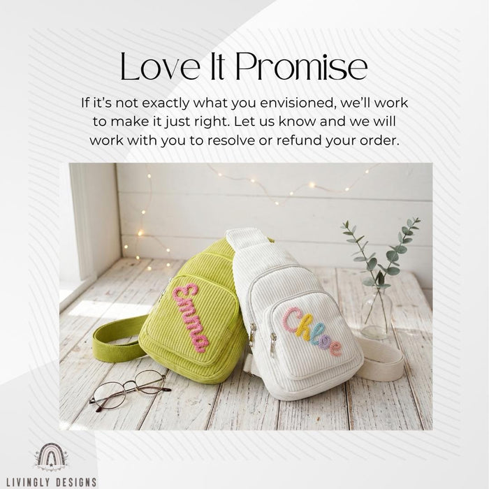 Personalized Kids Crossbody Bag Shoulder Pack
