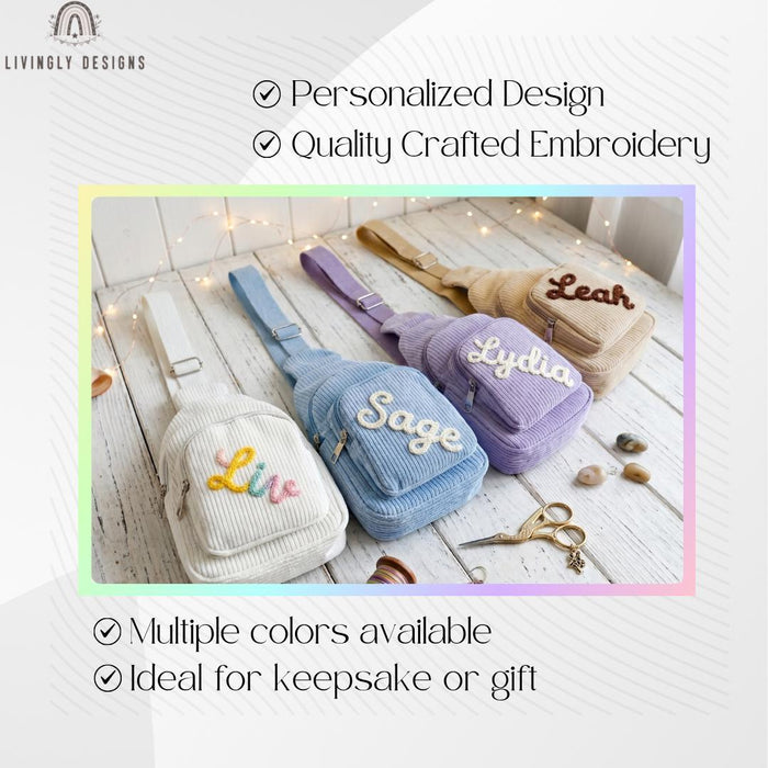 Personalized Kids Crossbody Bag Shoulder Pack