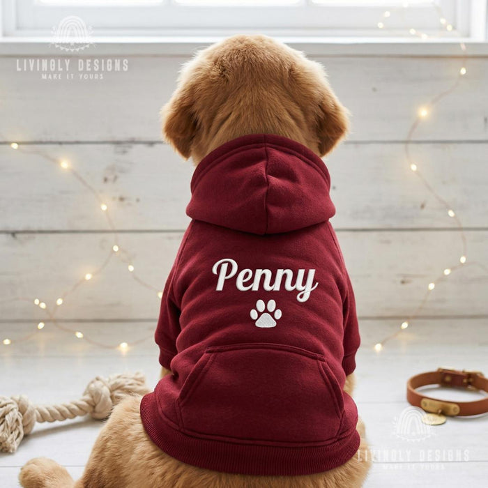 Custom Embroidered Pet Winter Hooded Jacket/Clothing