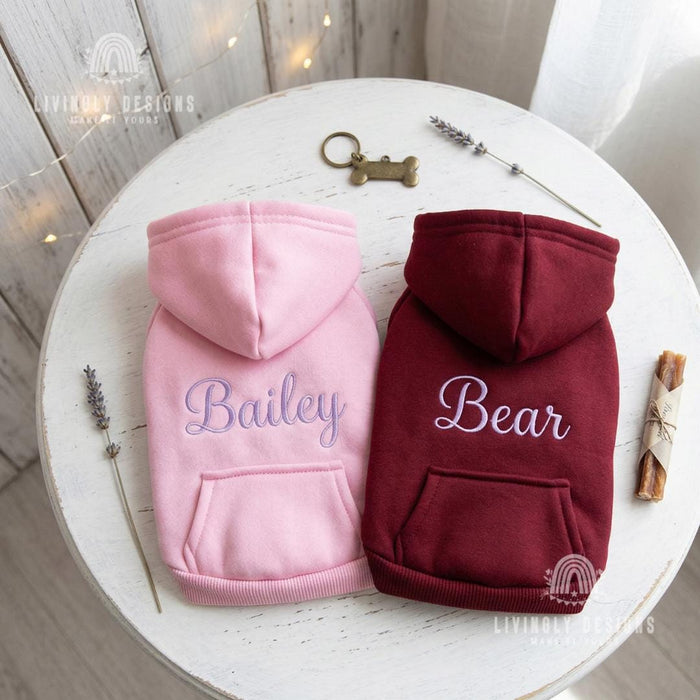 Custom Embroidered Pet Winter Hooded Jacket/Clothing
