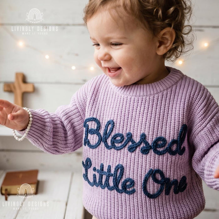 Personalized Faith Jumper for Kids: Custom Christian Keepsake Gift Sweatshirt for Babies, Toddlers
