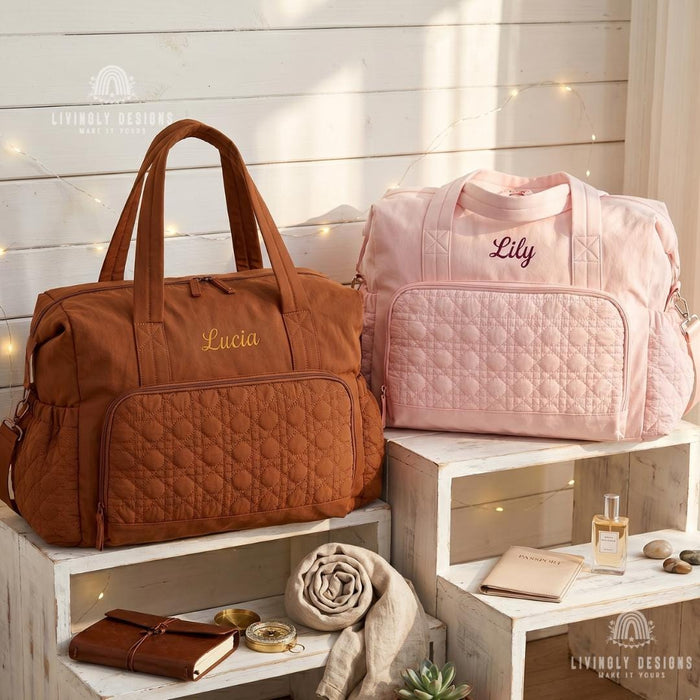 Custom Name Weekender Bag Travel Tote