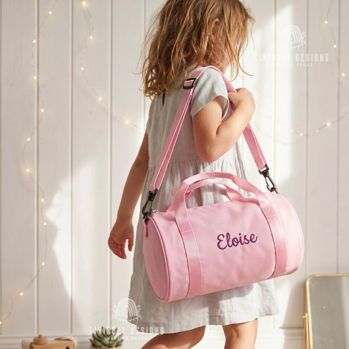 Personalized Kids Duffle Bag – Custom Name Large Capacity Gym Bag