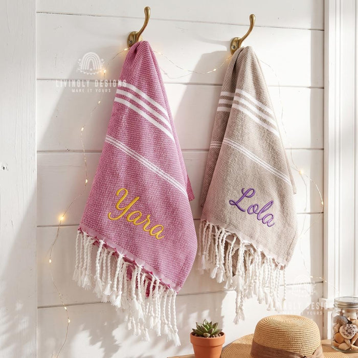 Personalized Turkish Beach Towel