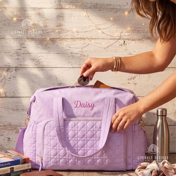 Custom Name Weekender Bag Travel Tote