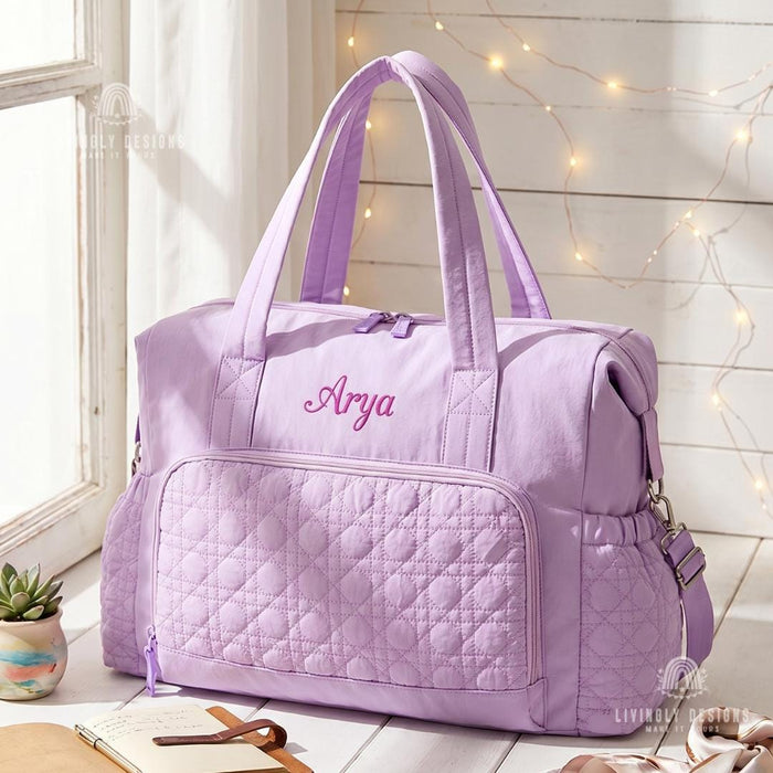 Custom Name Weekender Bag Travel Tote