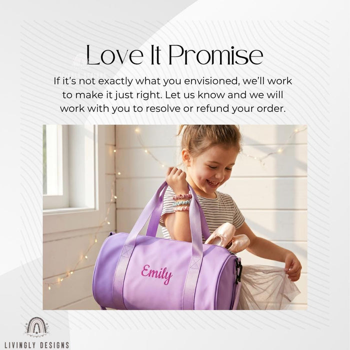 Personalized Dance Duffle/Travel Bag for Toddlers