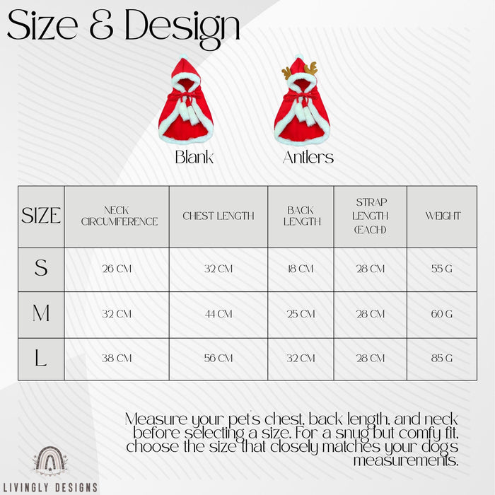 Custom Name Reindeer Pet Cloak, Cozy Christmas Hooded Cape for Dogs and Cats