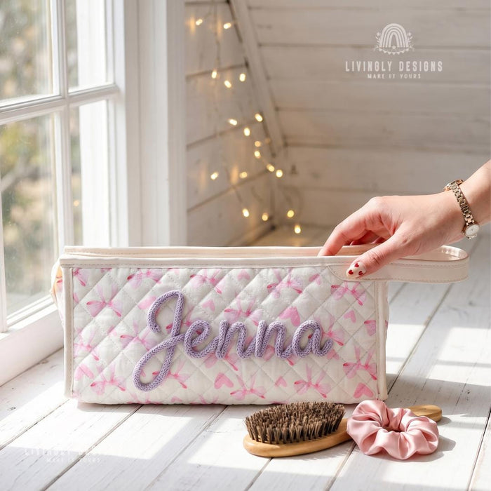 Personalized Portable Hair Dryer & Styling Tool Storage Bag/Travel Organizer