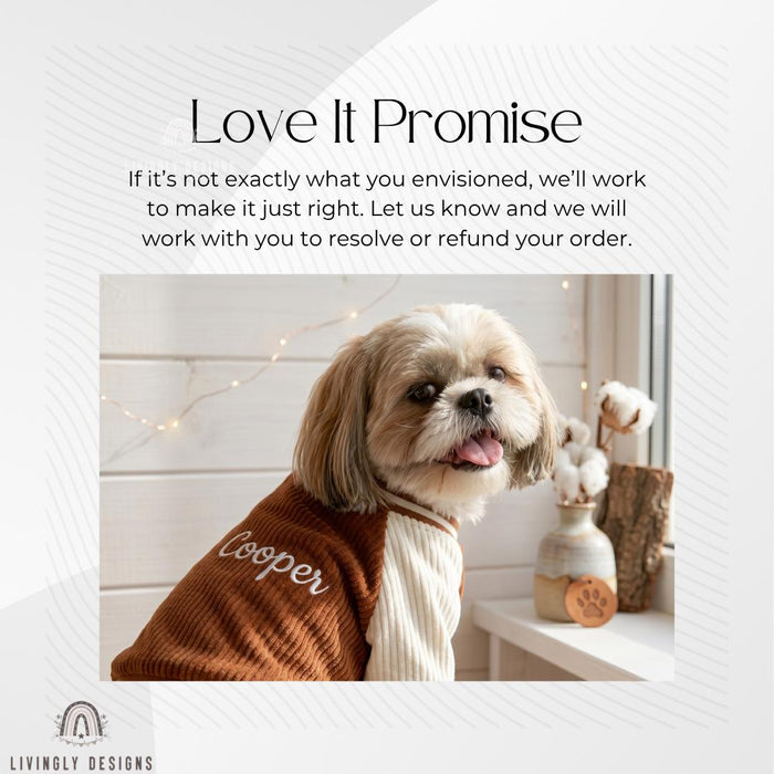 Custom Embroidered Dog Baseball Jacket – Warm Fleece-Lined Autumn/Winter Pet Coat