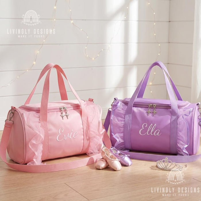 Custom Name Kids Dance Bag | Children's  Ballet & Latin Dance Duffel Bag