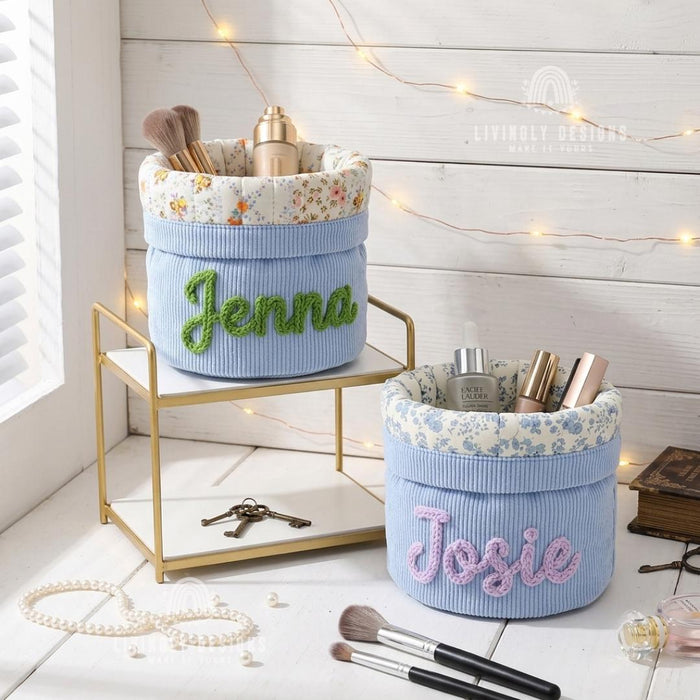 Custom Cosmetic Bag: Large Capacity Cylindrical Makeup Organizer
