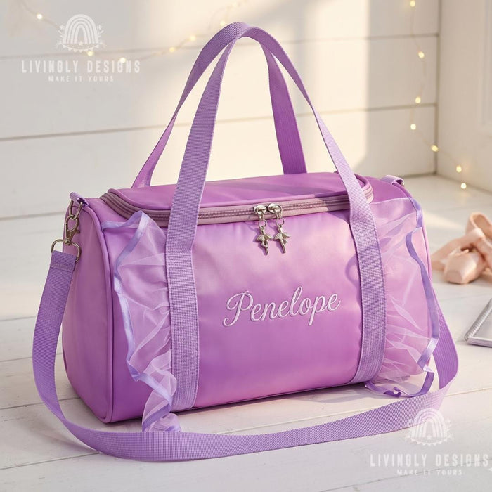 Custom Name Kids Dance Bag | Children's  Ballet & Latin Dance Duffel Bag