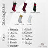 Font chart and color chart