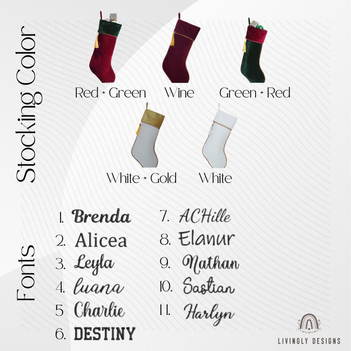 Font chart and color chart