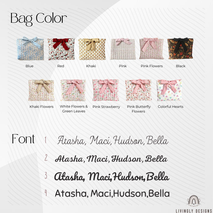 Font chart and color chart