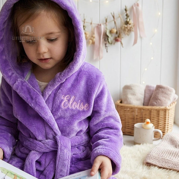 Custom Kids Hooded Robe: Bathrobe for Toddlers & Children