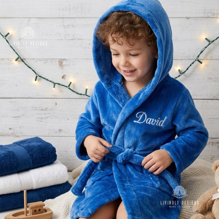 Custom Kids Hooded Robe: Bathrobe for Toddlers & Children