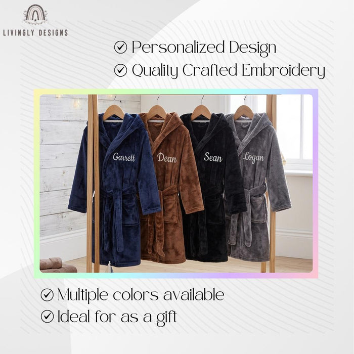 Custom Kids Hooded Robe: Bathrobe for Toddlers & Children