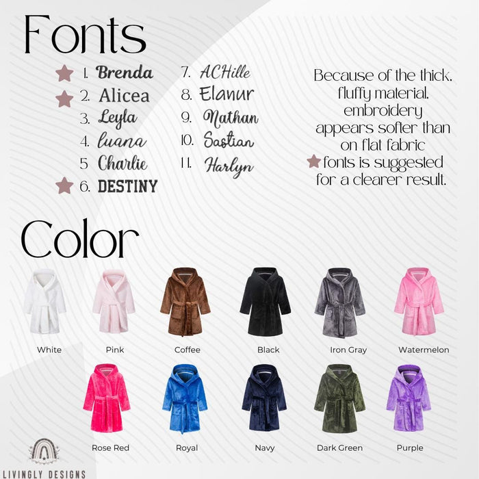 Custom Kids Hooded Robe: Bathrobe for Toddlers & Children
