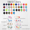 Stitch color chart
