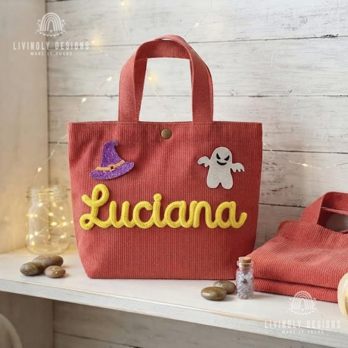 Personalized Kids Trick or Treat Shoulder Bag