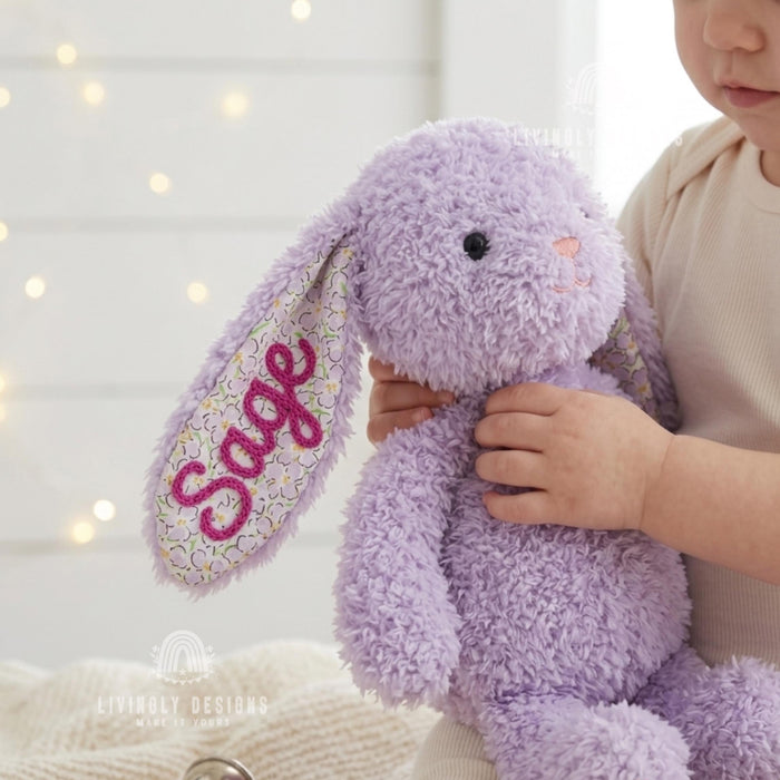 Personalized Bunny Stuffed Animal - Name Plush Rabbit