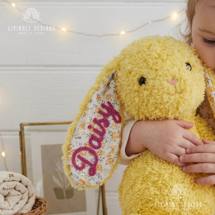 Personalized Bunny Stuffed Animal - Name Plush Rabbit