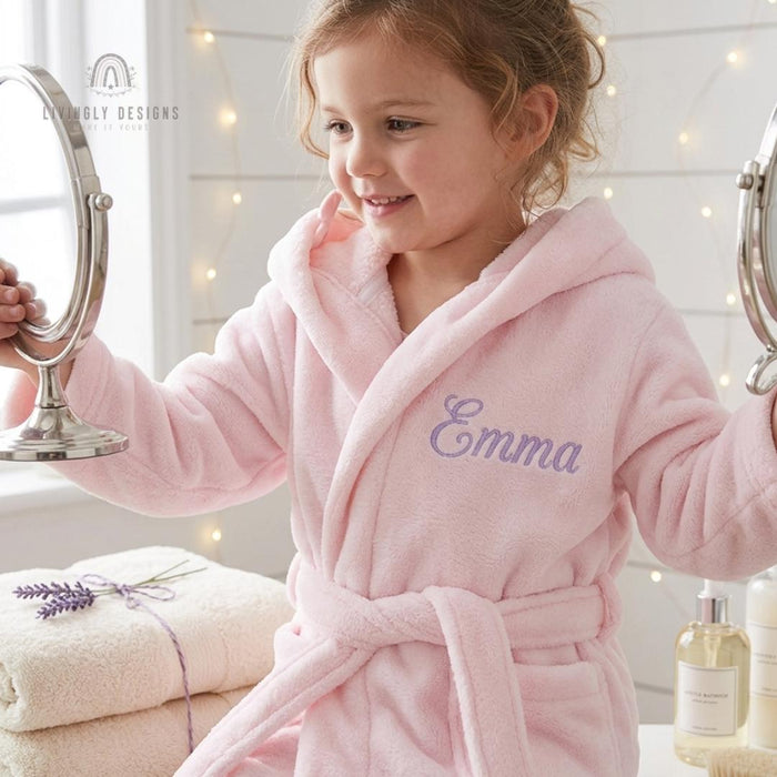 Custom Kids Hooded Robe: Bathrobe for Toddlers & Children