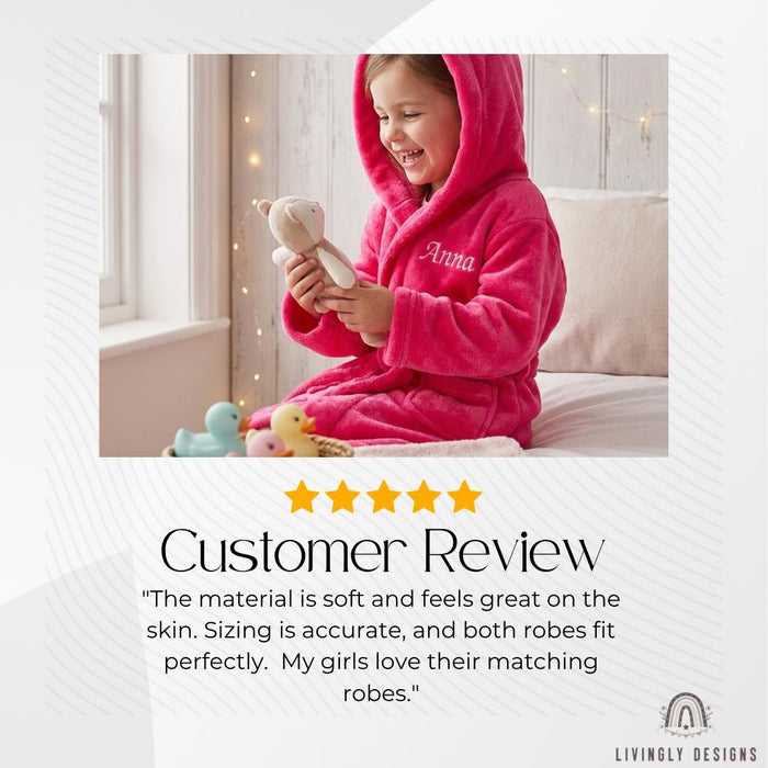Custom Kids Hooded Robe: Bathrobe for Toddlers & Children