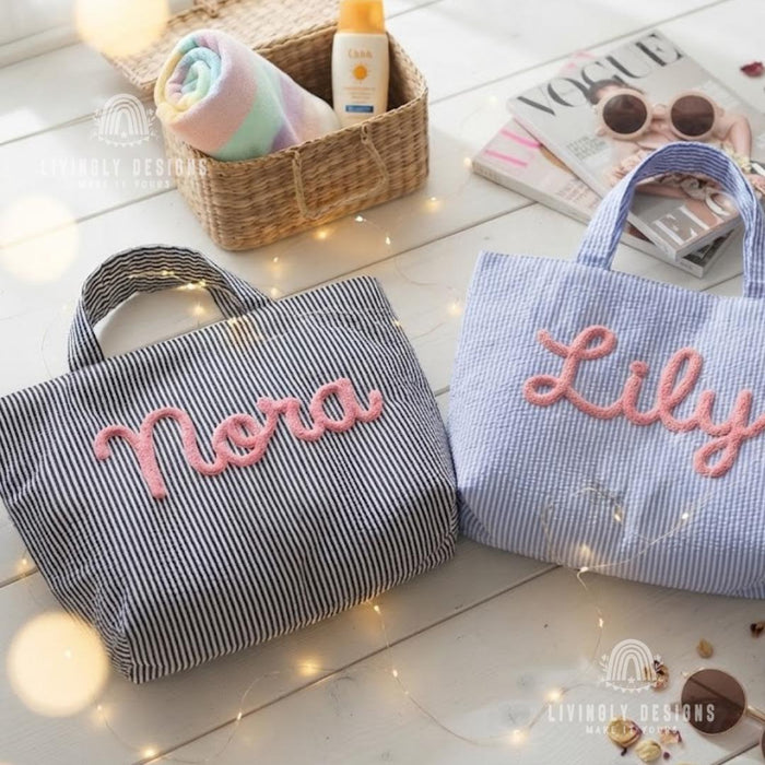 Custom Name Tote Bag - Everyday Shopping Bag , Handbag for Women