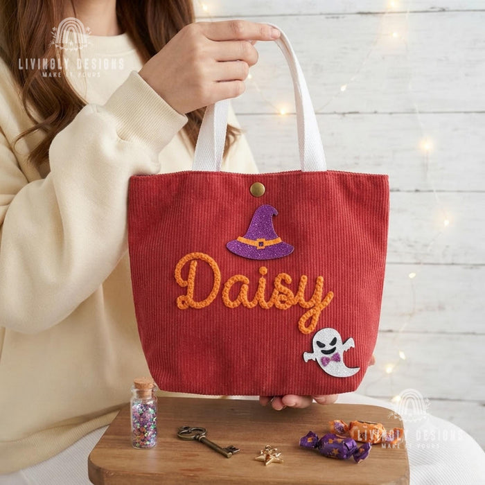 Personalized Kids Trick or Treat Shoulder Bag