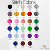 Stitch color chart