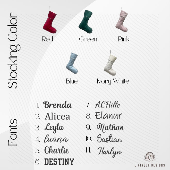 Font chart and color chart