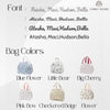 Font chart and color chart