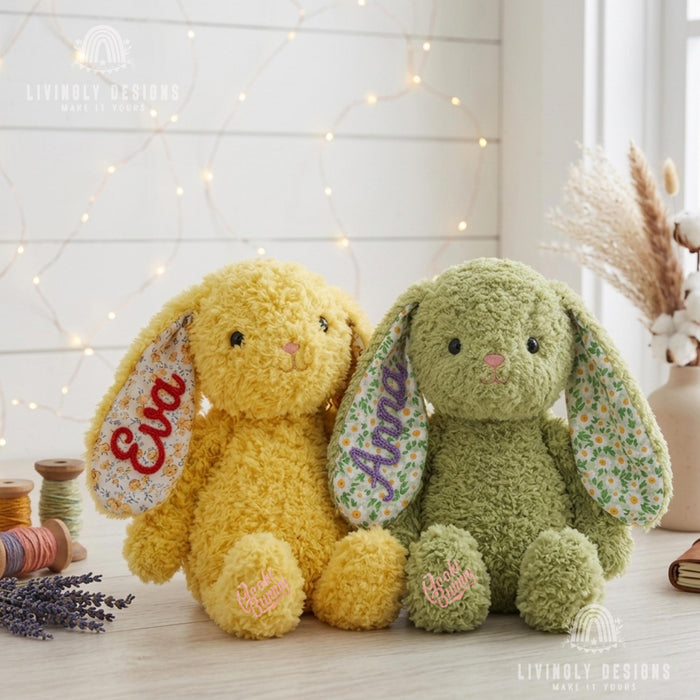 Personalized Bunny Stuffed Animal - Name Plush Rabbit