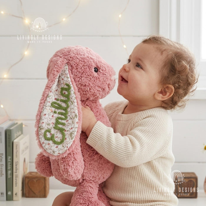Personalized Bunny Stuffed Animal - Name Plush Rabbit